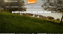 Desktop Screenshot of demeter.ch