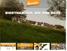Tablet Screenshot of demeter.ch