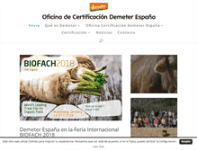 Tablet Screenshot of demeter.es