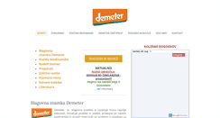 Desktop Screenshot of demeter.si