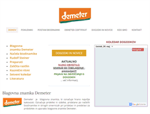 Tablet Screenshot of demeter.si